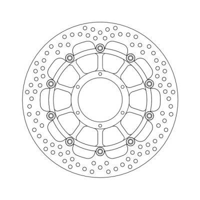 Moto-Master Halo series floating brake rotor