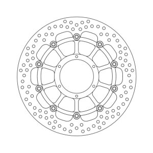 Moto-Master Halo series floating brake rotor