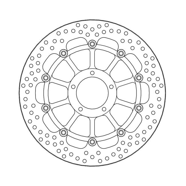 Moto-Master Halo series floating brake rotor