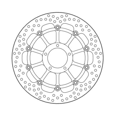 Moto-Master Halo series floating brake rotor