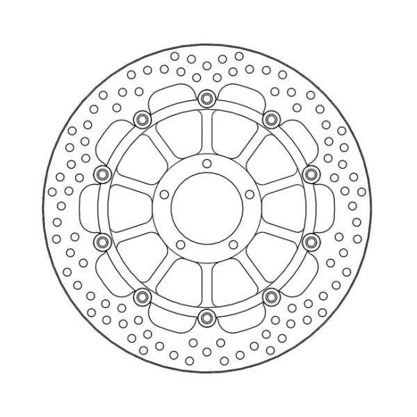 Moto-Master Halo series floating brake rotor