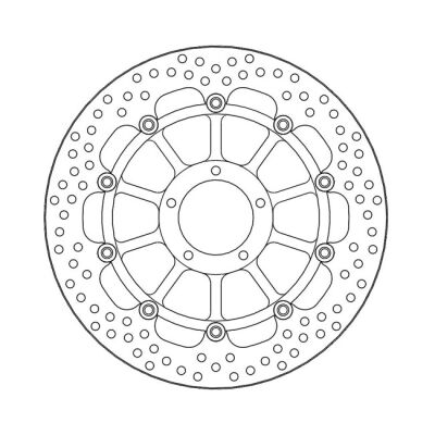 Moto-Master Halo series floating brake rotor