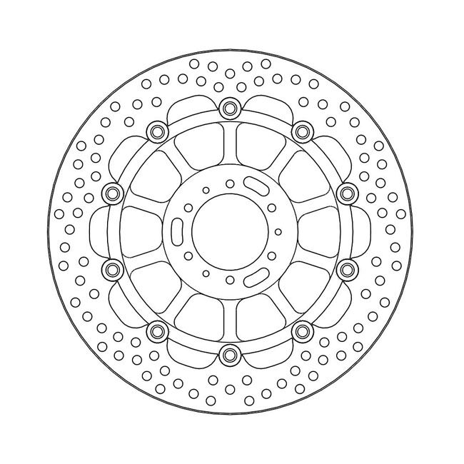 Moto-Master Halo series floating brake rotor