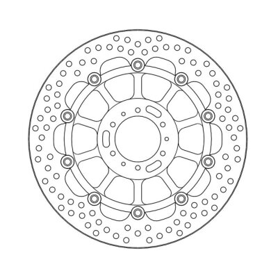 Moto-Master Halo series floating brake rotor