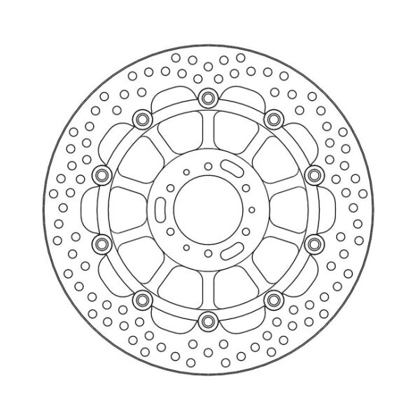 Moto-Master Halo series floating brake rotor