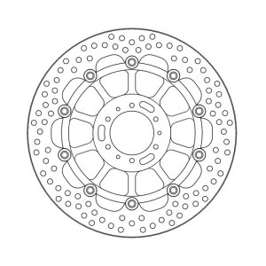 Moto-Master Halo series floating brake rotor
