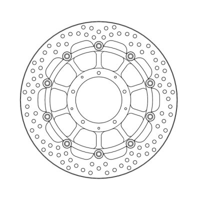 Moto-Master Halo series floating brake rotor