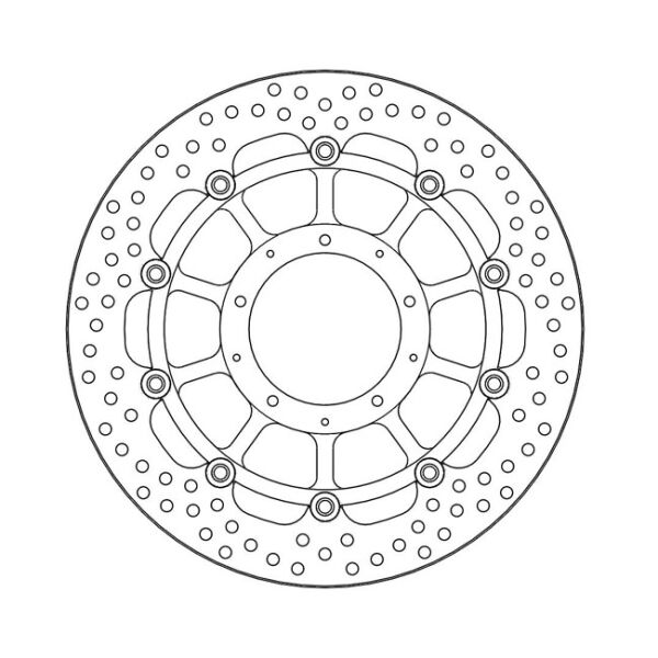 Moto-Master Halo series floating brake rotor