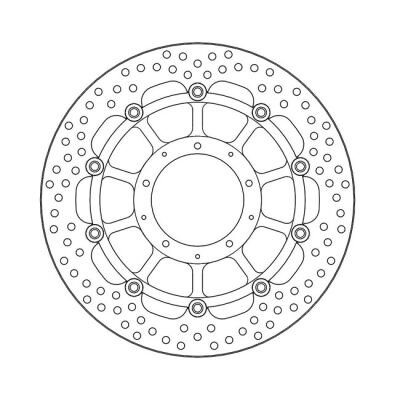 Moto-Master Halo series floating brake rotor