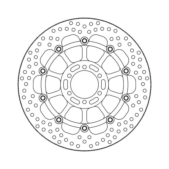 Moto-Master Halo series floating brake rotor