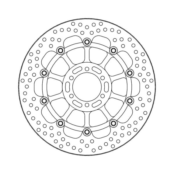 Moto-Master Halo series floating brake rotor