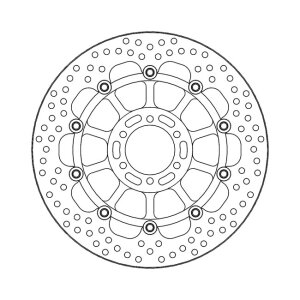 Moto-Master Halo series floating brake rotor