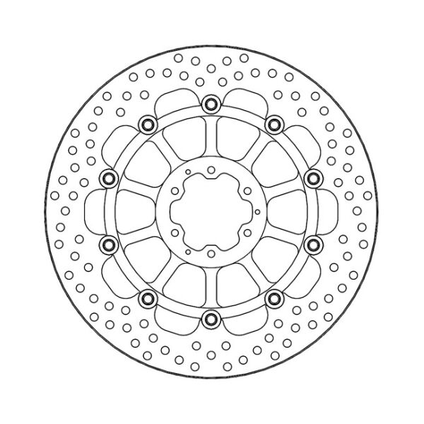 Moto-Master Halo series floating brake rotor