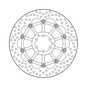 Moto-Master Halo series floating brake rotor