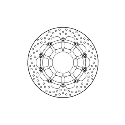 Moto-Master Halo series floating brake rotor
