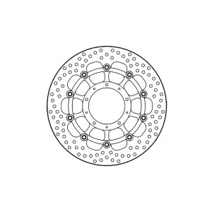 Moto-Master Halo series floating brake rotor