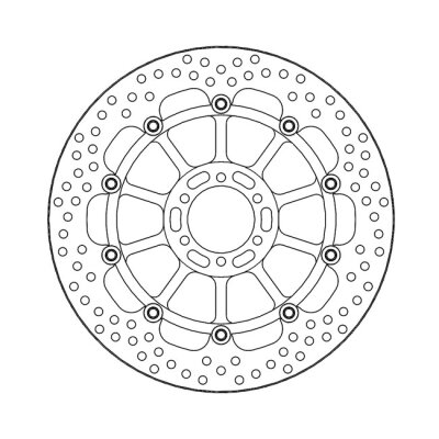 Moto-Master Halo series floating brake rotor