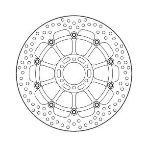 Moto-Master Halo series floating brake rotor