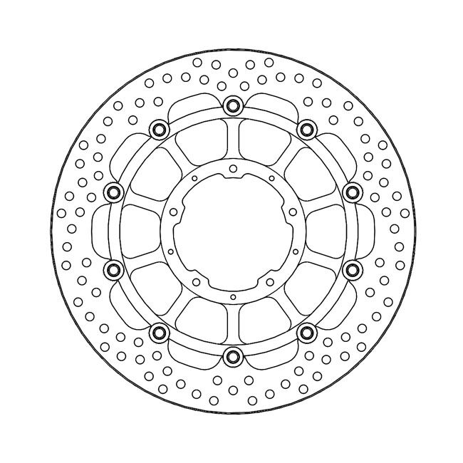 Moto-Master Halo series floating brake rotor