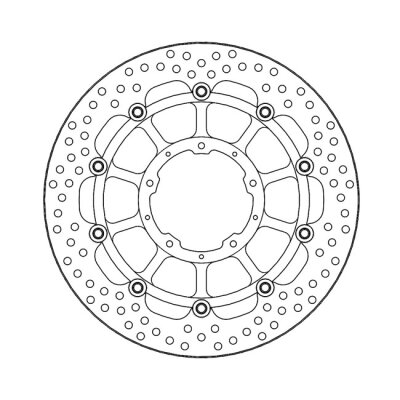 Moto-Master Halo series floating brake rotor