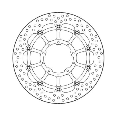 Moto-Master Halo series floating brake rotor