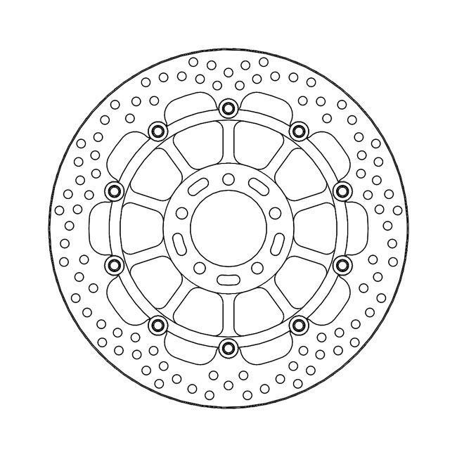 Moto-Master Halo series floating brake rotor