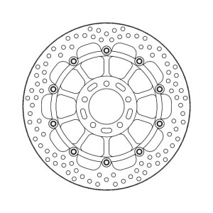 Moto-Master Halo series floating brake rotor
