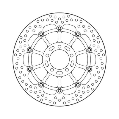 Moto-Master Halo series floating brake rotor