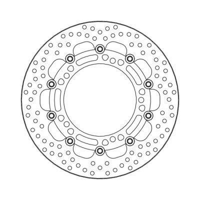 Moto-Master Halo series floating brake rotor
