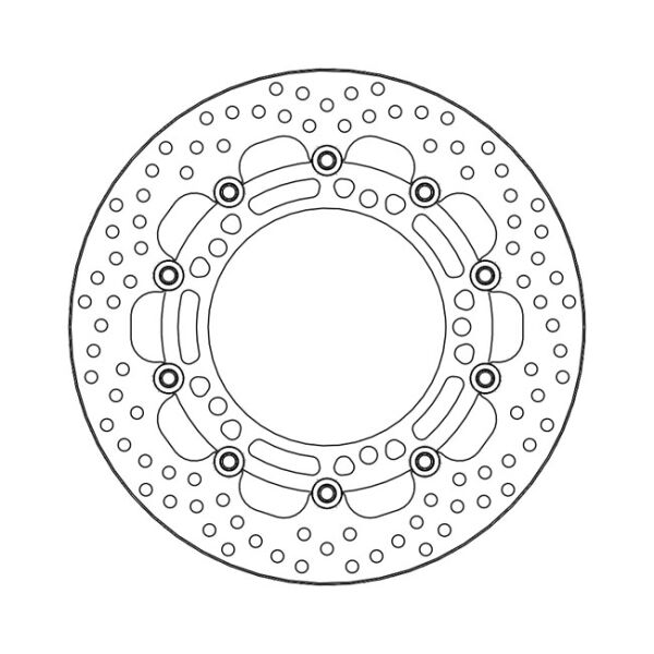 Moto-Master Halo series floating brake rotor