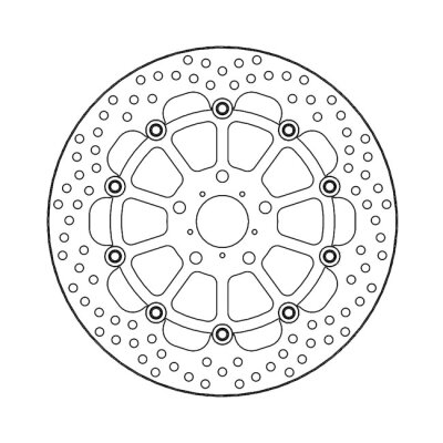 Moto-Master Halo series floating brake rotor