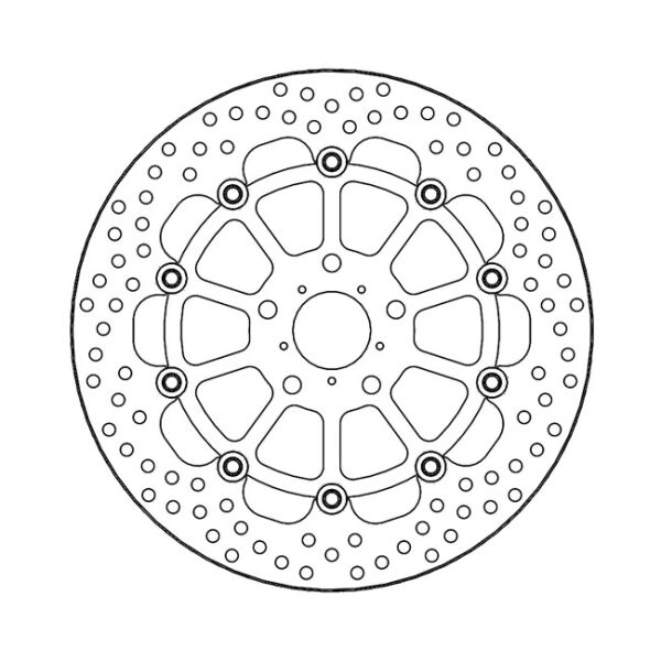 Moto-Master Halo series floating brake rotor