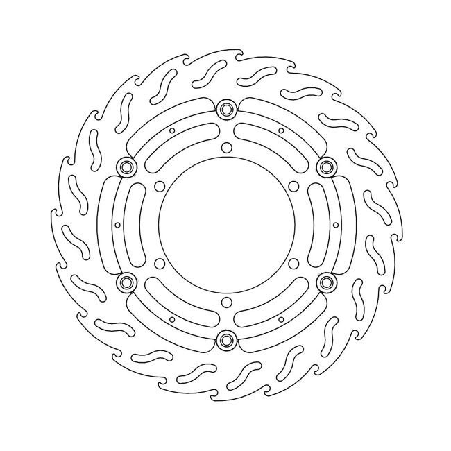 Moto-Master Flame series floating brake rotor