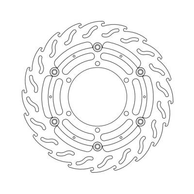 Moto-Master Flame series floating brake rotor