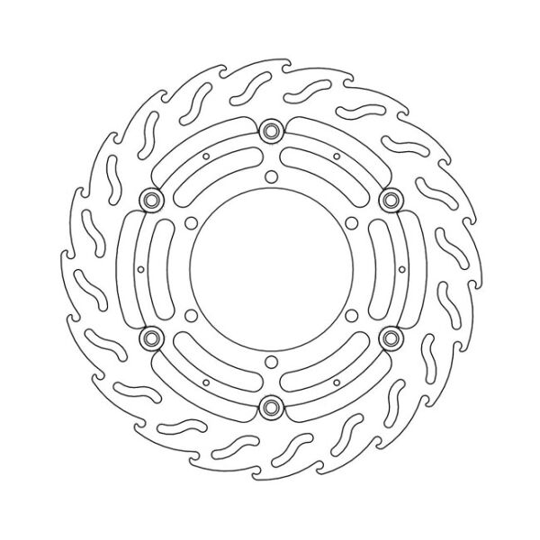 Moto-Master Flame series floating brake rotor
