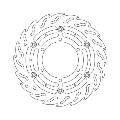 Moto-Master Flame series floating brake rotor