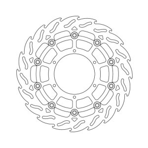 Moto-Master Flame series floating brake rotor