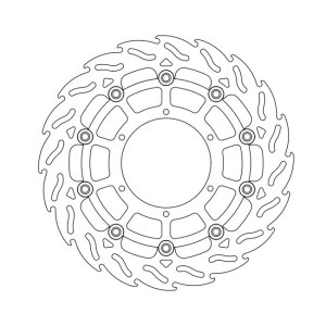 Moto-Master Flame series floating brake rotor