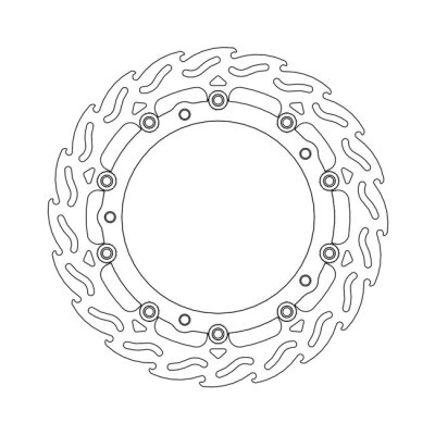 Moto-Master Flame series floating brake rotor