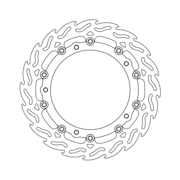 Moto-Master Flame series floating brake rotor