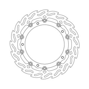 Moto-Master Flame series floating brake rotor