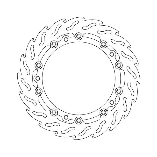 Moto-Master Flame series floating brake rotor