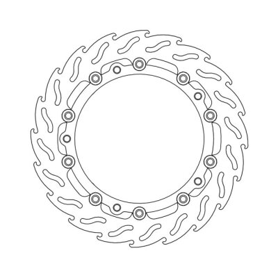 Moto-Master Flame series floating brake rotor