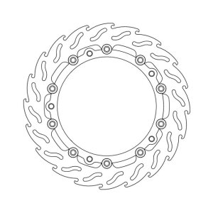 Moto-Master Flame series floating brake rotor