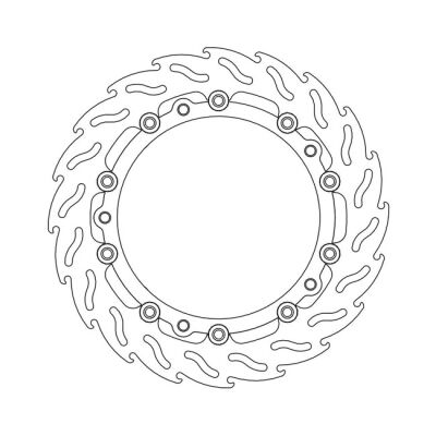 Moto-Master Flame series floating brake rotor