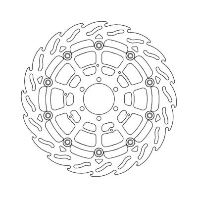 Moto-Master Flame series floating brake rotor