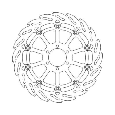 Moto-Master Flame series floating brake rotor