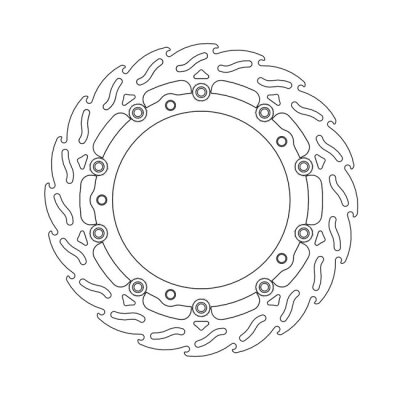 Moto-Master Flame series floating brake rotor