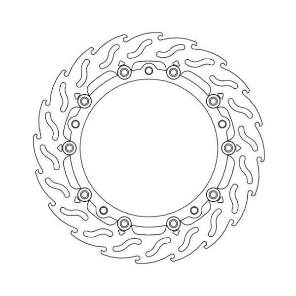 Moto-Master Flame series floating brake rotor