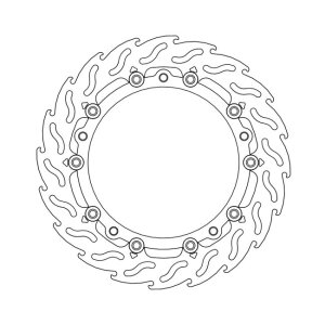 Moto-Master Flame series floating brake rotor